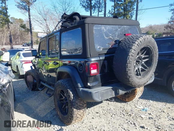 2022 Jeep Wrangler Unlimited Sport with VIN 1C4HJXDNXNW112324, listed as a IAAI auction lot 41376149 with 69,435 mi miles and . Bid and sale history available at DreamBid. Image 3.