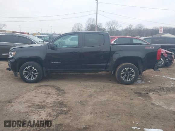 2022 Chevrolet Colorado 4WD Z71 with VIN 1GCGTDEN4N1329447, listed as a IAAI auction lot 41564443 with 27,730 mi miles and . Bid and sale history available at DreamBid. Image 14.
