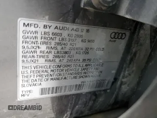 2017 Audi Q7 Prestige with VIN WA1VAAF70HD041420, listed as a Copart auction lot 51531185 with 68,667 mi miles and Salvage Title. Bid and sale history available at carsss.com. Image 13.