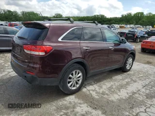 2016 Kia Sorento LX with VIN 5XYPG4A34GG127669, listed as a Copart auction lot 55683195 with 84,277 mi miles and Clean Title. Bid and sale history available at carsss.com. Image 3.