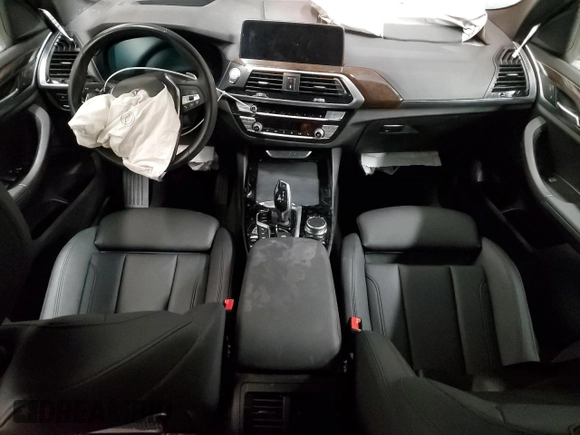 2021 BMW X3 xDrive30i with VIN 5UXTY5C01M9H92516, listed as a Copart auction lot 45997665 with Not Provided miles and Salvage Title. Bid and sale history available at DreamBid. Image 8.