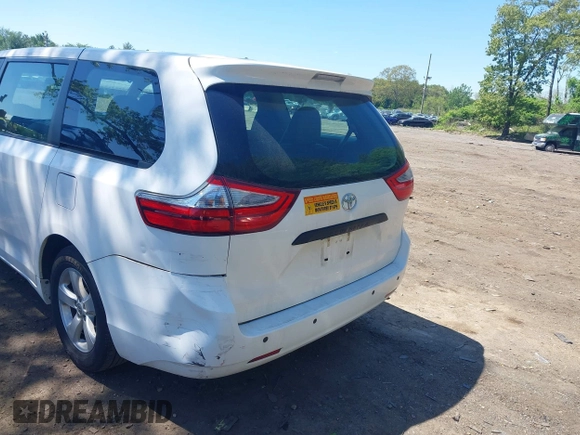 2015 Toyota Sienna L with VIN 5TDZK3DCXFS640245, listed as a IAAI auction lot 42310815 with 76,260 mi miles and . Bid and sale history available at DreamBid. Image 16.