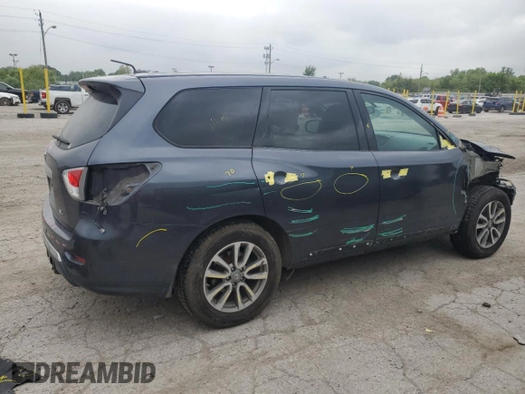 2014 Nissan Pathfinder Platinum with VIN 5N1AR2MN1EC682836, listed as a Copart auction lot 58405845 with 129,559 mi miles and Salvage title. Bid and sale history available at DreamBid. Image 3.