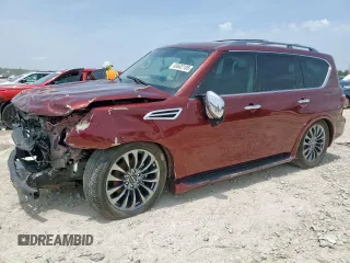2023 Nissan Armada Platinum with VIN JN8AY2DA3P9402830, listed as a Copart auction lot 63632105 with 19,561 mi miles and Salvage title. Bid and sale history available at DreamBid. Image 1.