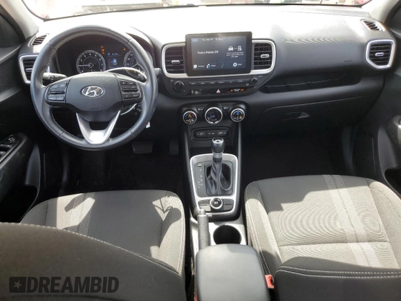 2022 Hyundai Venue SEL with VIN KMHRC8A37NU153413, listed as a Copart auction lot 58733005 with 15,365 mi miles and Salvage title. Bid and sale history available at DreamBid. Image 8.