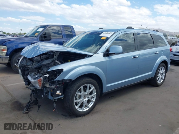 2013 Dodge Journey Crew with VIN 3C4PDCDG4DT680215, listed as a IAAI auction lot 42041962 with 82,705 mi miles and . Bid and sale history available at DreamBid. Image 2.