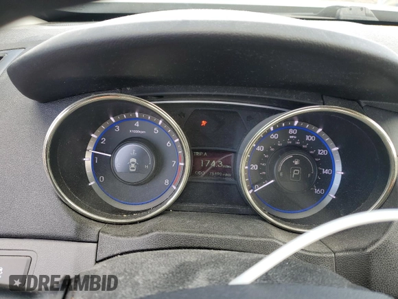 2011 Hyundai Sonata GLS with VIN 5NPEB4AC5BH268855, listed as a Copart auction lot 50308755 with 75,490 mi miles and Salvage Title. Bid and sale history available at DreamBid. Image 9.