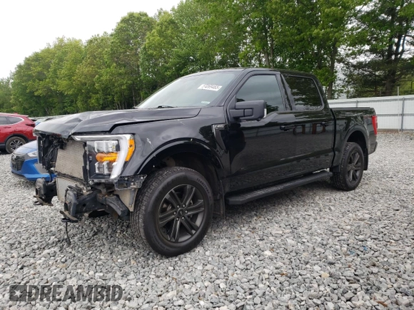 2022 Ford F-150 XL z VIN 1FTEW1EP1NFB84952, wystawiony jako Copart lot #57269465 z przebiegiem 46 451 mil mil oraz Szkoda całkowita • Salvage title. Historia ofert i sprzedaży dostępna na DreamBid. Obrazek 1.