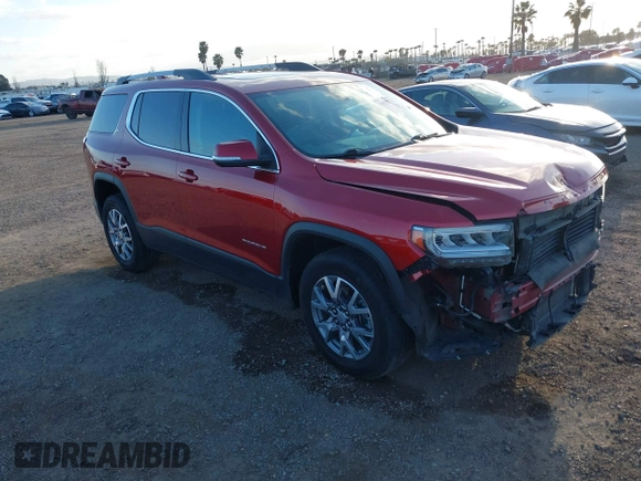 2021 GMC Acadia SLT with VIN 1GKKNMLS5MZ175445, listed as a IAAI auction lot 41505727 with 50,385 mi miles and . Bid and sale history available at carsss.com. Image 1.