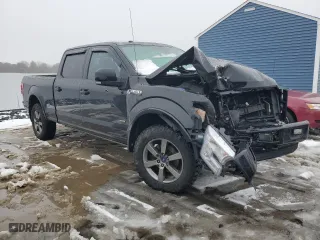 2016 Ford F-150 XLT with VIN 1FTFW1EG5GFB32134, listed as a Copart auction lot 44761625 with 186,684 mi miles and Salvage Title. Bid and sale history available at carsss.com. Image 4.