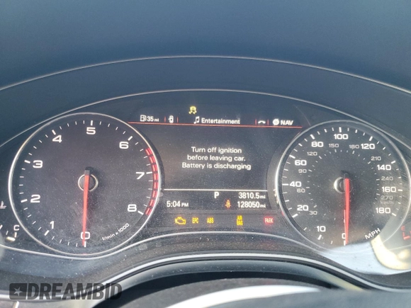 2014 Audi A6 3.0T Prestige with VIN WAUHGAFC1EN037698, listed as a Copart auction lot 45731955 with 128,050 mi miles and Clean Title. Bid and sale history available at carsss.com. Image 9.