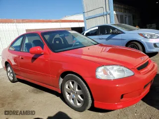 2000 Honda Civic Si with VIN 1HGEM115XYL042004, listed as a Copart auction lot 45017185 with 148,245 mi miles and Salvage Title. Bid and sale history available at carsss.com. Image 4.