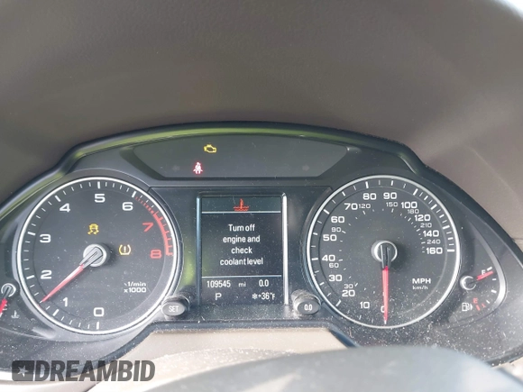 2014 Audi Q5 Premium Plus with VIN WA1LFAFP7EA124297, listed as a IAAI auction lot 41304869 with 109,545 mi miles. Bid and sale history available at carsss.com. Image 7.