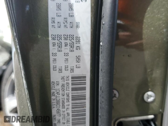 2019 Jeep Cherokee Limited с VIN 1C4PJLDB6KD145077, выставлен на аукционе Copart как лот 59965735 с пробегом 127 494 миль миль и Списание • Salvage title. История ставок и продаж доступна на DreamBid. Изображение 14.