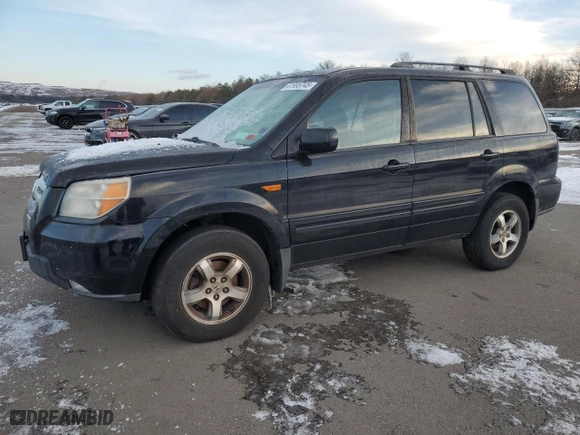 2008 Honda Pilot EX with VIN 5FNYF184X8B019702, listed as a Copart auction lot 41995745 with 256,335 mi miles and Clean Title. Bid and sale history available at carsss.com. Image 1.
