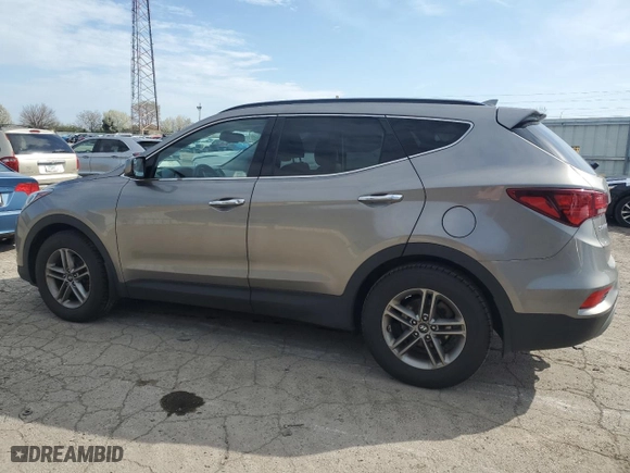 2017 Hyundai Santa Fe Sport 2.4L with VIN 5NMZU3LB6HH027015, listed as a Copart auction lot 54107225 with 145,640 mi miles and Clean Title. Bid and sale history available at carsss.com. Image 2.