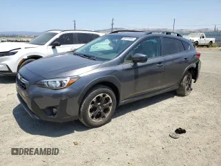2021 Subaru Crosstrek Premium with VIN JF2GTAEC8MH256054, listed as a Copart auction lot 59810905 with 48,773 mi miles and Salvage title. Bid and sale history available at DreamBid. Image 1.