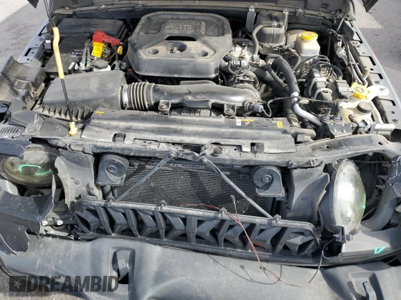 2022 Jeep Wrangler Unlimited Sport with VIN 1C4HJXDN9NW163815, listed as a Copart auction lot 41976415 with 48,078 mi miles and Salvage title. Bid and sale history available at DreamBid. Image 12.