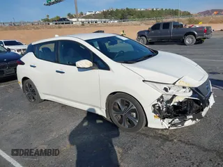 2021 Nissan LEAF SV with VIN 1N4AZ1CV5MC556824, listed as a IAAI auction lot 41447591 with 33,970 mi miles and . Bid and sale history available at DreamBid. Image 1.