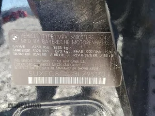 2011 BMW X6 50i with VIN 5UXFG8C55BLZ95130, listed as a Copart auction lot 80016764 with 105,710 mi miles and Salvage Title. Bid and sale history available at carsss.com. Image 12.