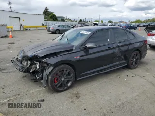 2019 Volkswagen Jetta GLI S z VIN 3VW6T7BU7KM147858, wystawiony jako Copart lot #54738625 z przebiegiem 150 114 mil mil oraz Szkoda całkowita • Salvage title. Historia ofert i sprzedaży dostępna na DreamBid. Obrazek 1.
