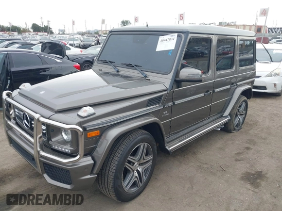 2016 Mercedes-Benz G-Class AMG G 63 with VIN WDCYC7DF8GX247425, listed as a IAAI auction lot 40947034 with 95,869 mi miles. Bid and sale history available at carsss.com. Image 2.