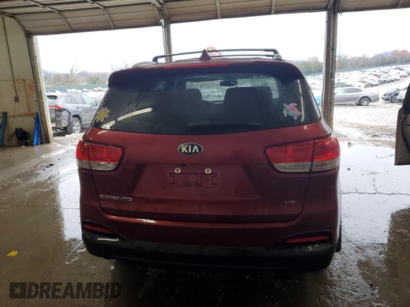 2016 Kia Sorento LX with VIN 5XYPG4A50GG177230, listed as a Copart auction lot 83551084 with 93,465 mi miles and Salvage Title. Bid and sale history available at carsss.com. Image 6.
