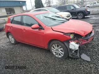 2013 Mazda 3 i Touring with VIN JM1BL1L7XD1719352, listed as a Copart auction lot 49727495 with 35,337 mi miles and Salvage Title. Bid and sale history available at DreamBid. Image 4.