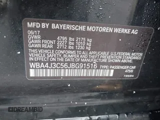 2018 BMW 4 Series 430i xDrive with VIN WBA4J3C56JBG91516, listed as a IAAI auction lot 41824273 with 102,932 mi miles and . Bid and sale history available at DreamBid. Image 9.