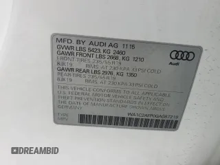 2016 Audi Q5 Premium with VIN WA1C2AFP0GA087219, listed as a Copart auction lot 50627405 with 68,964 mi miles and Salvage Title. Bid and sale history available at carsss.com. Image 13.