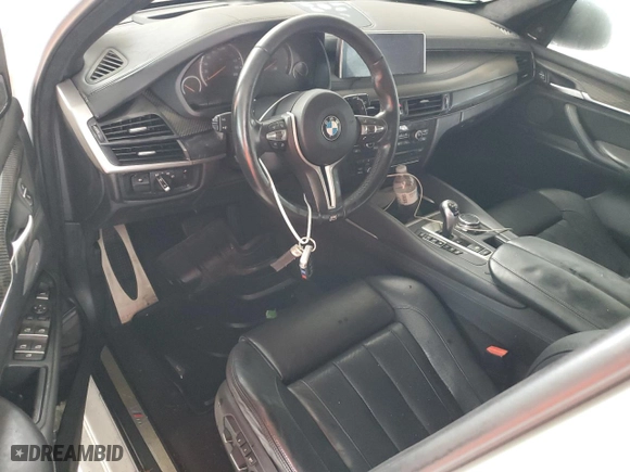 2015 BMW X5 M with VIN 5YMKT6C55F0C89468, listed as a Copart auction lot 75391074 with 0 mi miles and Salvage Title. Bid and sale history available at carsss.com. Image 8.