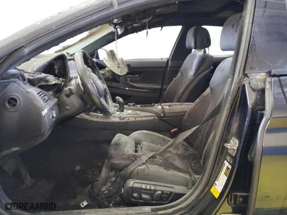 2015 BMW 6 Series 640i with VIN WBA6A0C53FGB53650, listed as a Copart auction lot 68653574 with 0 mi miles and Clean Title. Bid and sale history available at carsss.com. Image 7.