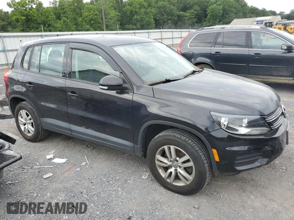 2012 Volkswagen Tiguan S with VIN WVGAV7AX0CW546403, listed as a Copart auction lot 65477915 with 121,489 mi miles and Salvage title. Bid and sale history available at DreamBid. Image 4.