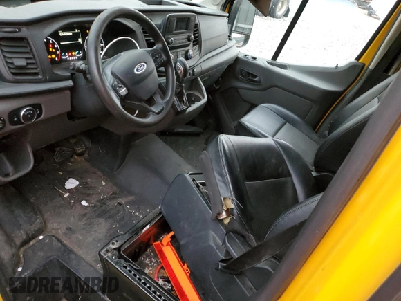 2020 Ford Transit Cargo with VIN 1FTBR1X86LKA53228, listed as a Copart auction lot 87949815 with 88,178 mi miles and Salvage Title. Bid and sale history available at DreamBid. Image 8.
