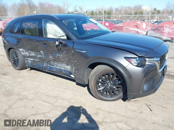 2024 Mazda CX-90 Preferred z VIN JM3KKBHA8R1180077, wystawiony jako IAAI lot #41774717 z przebiegiem 10 992 mil mil oraz . Historia ofert i sprzedaży dostępna na DreamBid. Obrazek 1.