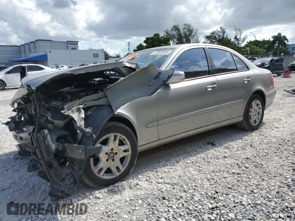 2003 Mercedes-Benz E 320 z VIN WDBUF65J63A194440, wystawiony jako Copart lot #57824905 z przebiegiem Nie podano mil oraz Szkoda całkowita • Salvage title. Historia ofert i sprzedaży dostępna na DreamBid. Obrazek 1.