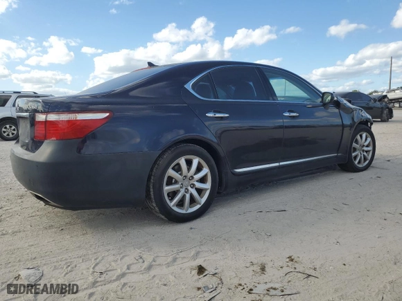 2008 Lexus LS 460 with VIN JTHBL46F985080060, listed as a Copart auction lot 52032175 with 0 mi miles and Clean Title. Bid and sale history available at carsss.com. Image 3.