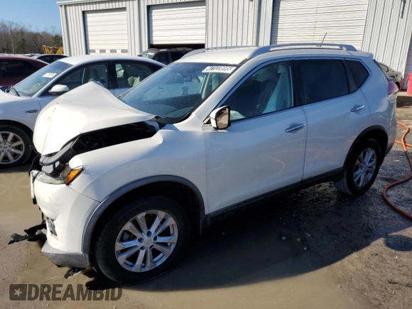 2016 Nissan Rogue SV with VIN KNMAT2MTXGP645803, listed as a Copart auction lot 47123695 with 333,333 mi miles and Clean Title. Bid and sale history available at carsss.com. Image 1.