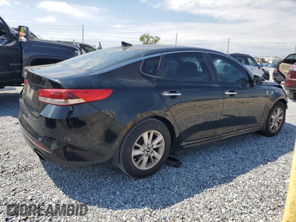 2017 Kia Optima LX with VIN 5XXGT4L34HG129503, listed as a Copart auction lot 48972245 with 99,796 mi miles and Salvage Title. Bid and sale history available at carsss.com. Image 3.