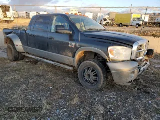 2008 Dodge Ram 3500 Laramie with VIN 3D3MX49A28G188731, listed as a Copart auction lot 85247154 with 214,578 mi miles and Salvage Title. Bid and sale history available at carsss.com. Image 4.