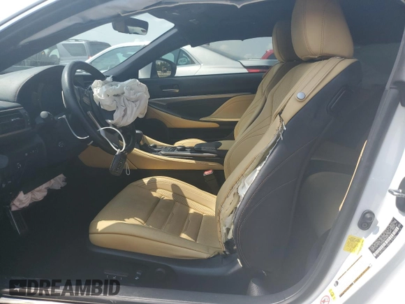 2017 Lexus RC 200t with VIN JTHHA5BC9H5007109, listed as a Copart auction lot 60424705 with 52,543 mi miles and Salvage title. Bid and sale history available at DreamBid. Image 7.