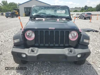 2019 Jeep Wrangler Unlimited Sport with VIN 1C4HJXDG1KW510325, listed as a Copart auction lot 61124375 with 73,358 mi miles and Salvage title. Bid and sale history available at DreamBid. Image 5.