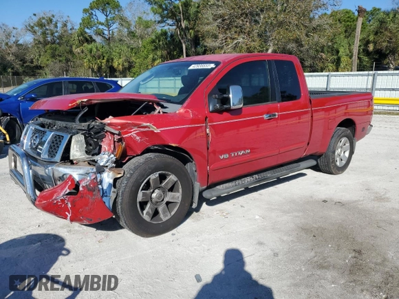 2006 Nissan Titan SE with VIN 1N6BA06A56N537591, listed as a Copart auction lot 42936655 with 135,907 mi miles and Salvage Title. Bid and sale history available at DreamBid. Image 1.