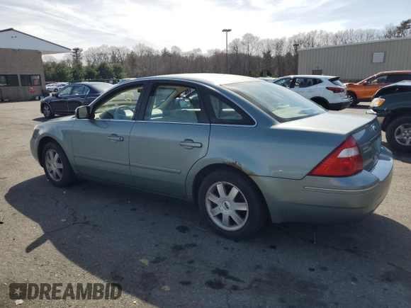2005 Ford Five Hundred SE z VIN 1FAFP23185G157074, wystawiony jako Copart lot #54209285 z przebiegiem 195 519 mil mil oraz Szkody całkowita. Historia ofert i sprzedaży dostępna na DreamBid. Obrazek 2.