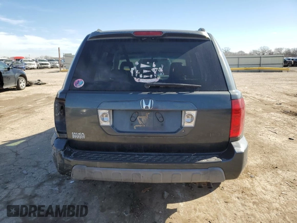 2004 Honda Pilot EX with VIN 2HKYF18534H587990, listed as a Copart auction lot 43003585 with 283,562 mi miles and Salvage Title. Bid and sale history available at DreamBid. Image 6.