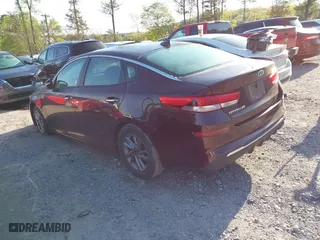 2020 Kia Optima LX with VIN 5XXGT4L34LG424383, listed as a IAAI auction lot 41984135 with 81,199 mi miles. Bid and sale history available at carsss.com. Image 3.