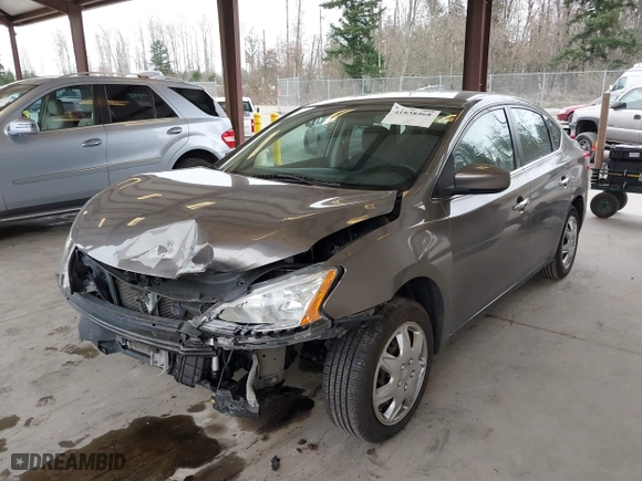 2015 Nissan Sentra SV with VIN 3N1AB7AP7FL651238, listed as a IAAI auction lot 41838468 with 100,711 mi miles. Bid and sale history available at carsss.com. Image 18.