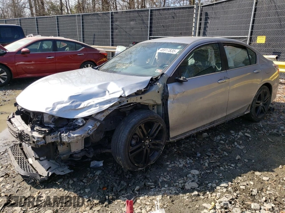 2016 Honda Accord Sport с VIN 1HGCR2F57GA179094, выставлен на аукционе Copart как лот 46917835 с пробегом Не указан миль и Списание • Salvage title. История ставок и продаж доступна на DreamBid. Изображение 1.