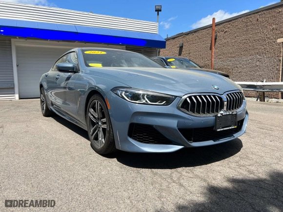 2020 BMW 8 Series 840i with VIN WBAGV2C04LCD51052, listed as a Copart auction lot 53079133 with 28,184 mi miles. Bid and sale history available at carsss.com. Image 1.