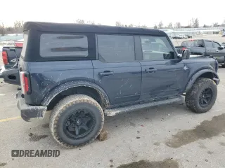 2021 Ford Bronco with VIN 1FMDE5BH6MLA73604, listed as a Copart auction lot 89152995 with 42,118 mi miles and Salvage Title. Bid and sale history available at DreamBid. Image 3.